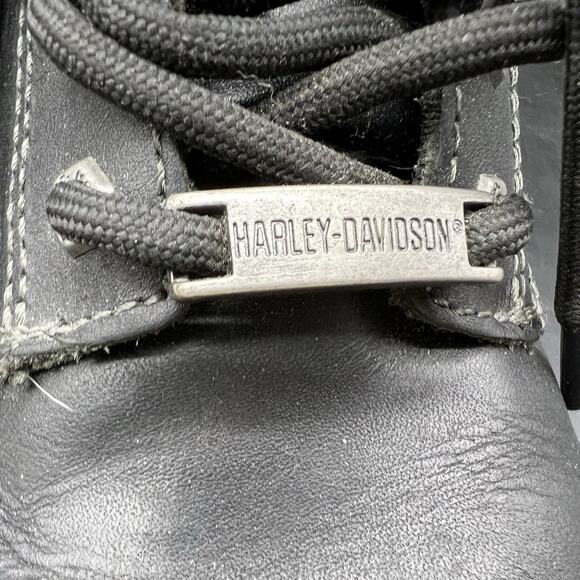 Harley Davidson Womens Size 6M Tegan Lace Up Leather Boots D84424 Black - Picture 5 of 15